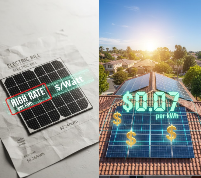 Solar Panel Cost Per kWh Is Cheaper Than the Grid