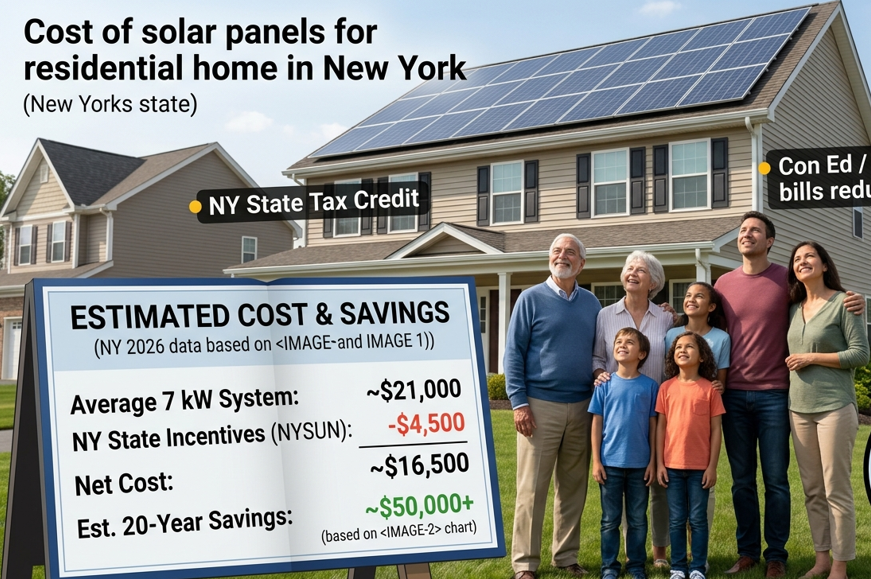 Cost of Solar Panels for Residential Home in New York