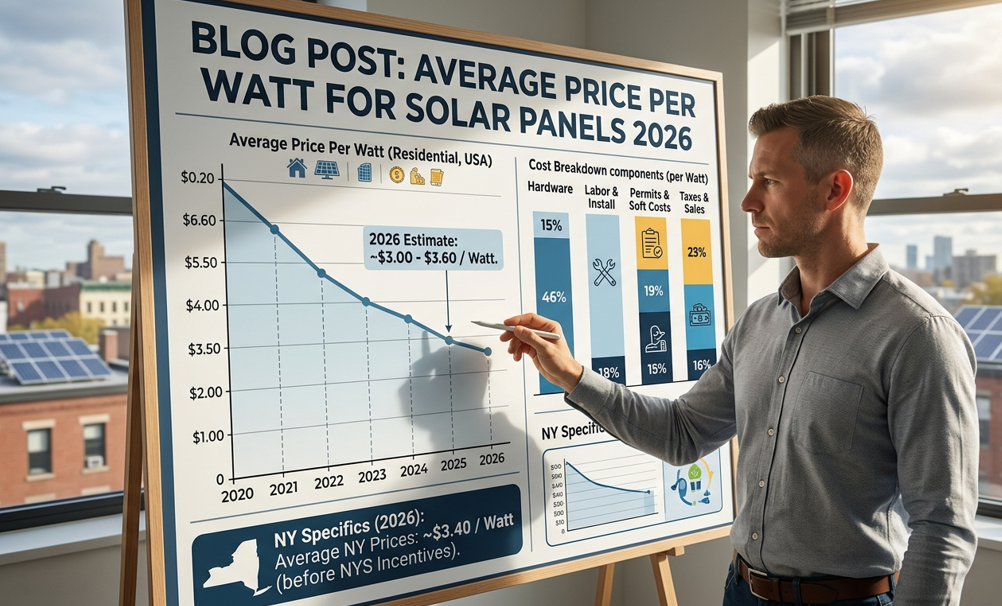 Average Price Per Watt for Solar Panels 2026