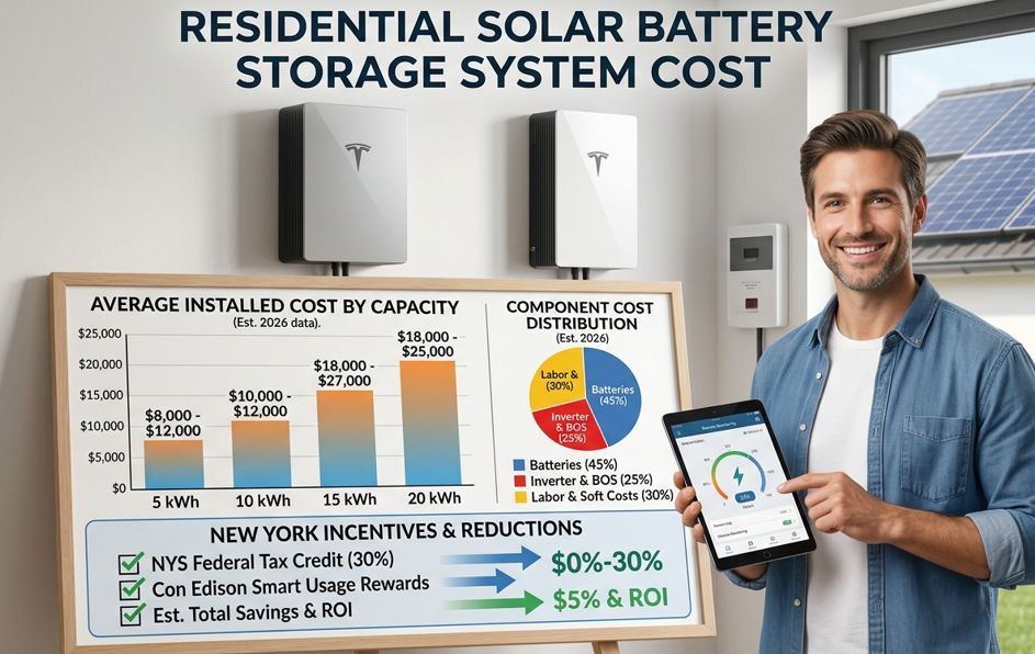 Residential Solar Battery Storage System Cost